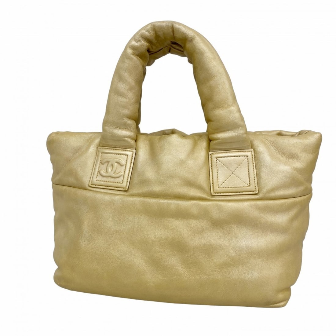 Chanel Coco Cocoon Tote Bag, Beige Leather, Women's, P2075166: --- Catalog ---Category: SizeSize (HxWxD): 24.5cm x 32cm x 14cm / 9.64'' x 12.59'' x 5.51''Category: DesignType: Tote bagColor: BeigeGender: WomenMaterial: Leather Hardware Color: GoldCategory: Genera