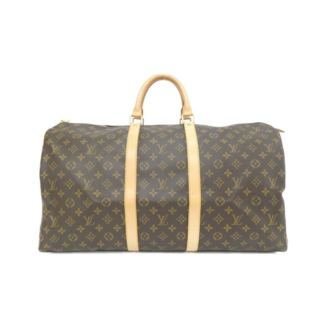 Louis Vuitton Monogram Keepall 55cm Boston Bag M41424: --- Catalog ---Category: SizeSize (HxWxD): 31cm x 55cm x 24cm / 12.2'' x 21.65'' x 9.44''Category: DesignType: Boston bagColor: MarronGender: Men,WomenMaterial: Coated canvas Hardware Color: GoldCateg