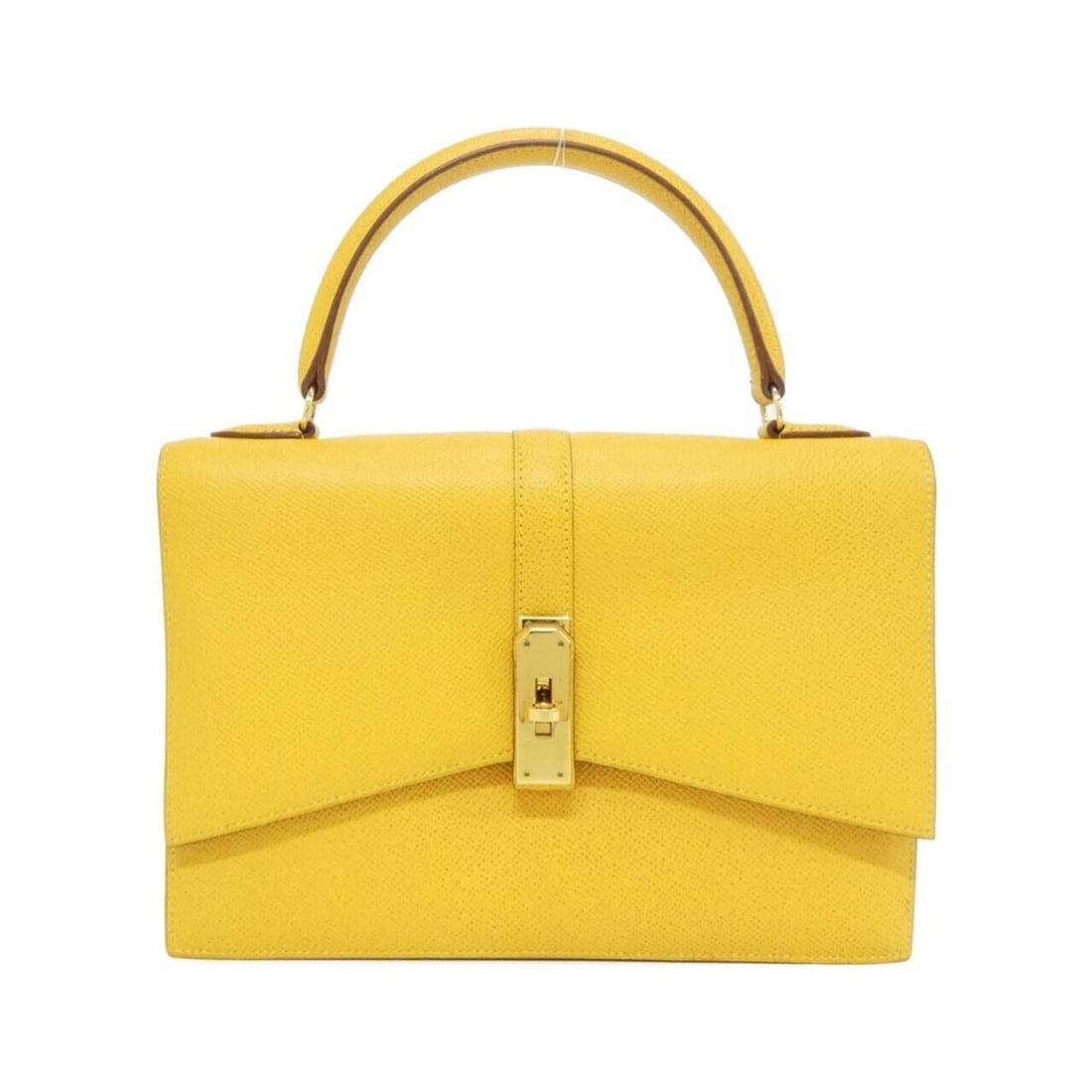 Hermes Hermès Kergo handbag: --- Catalog ---Category: SizeSize (HxWxD): 15cm x 24cm x 6cm / 5.9'' x 9.44'' x 2.36''Category: DesignType: HandbagColor: JauneGender: WomenMaterial: Courchevel leather Hardware Color: GoldCategory: G
