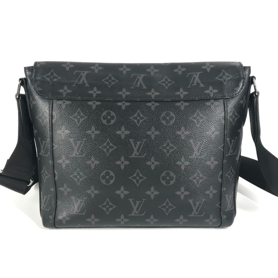 LOUIS VUITTON M40565 Monogram Eclipse Messenger Explorer PM Bag, Crossbody Flap Shoulder Canvas,: --- Catalog ---Category: SizeSize (HxWxD): 23.5cm x 30cm x 8.5cm / 9.25'' x 11.81'' x 3.34''Category: DesignType: Messenger bag, Shoulder bagColor: Black, Monogram EclipseGender: Men,WomenMaterial: Mo