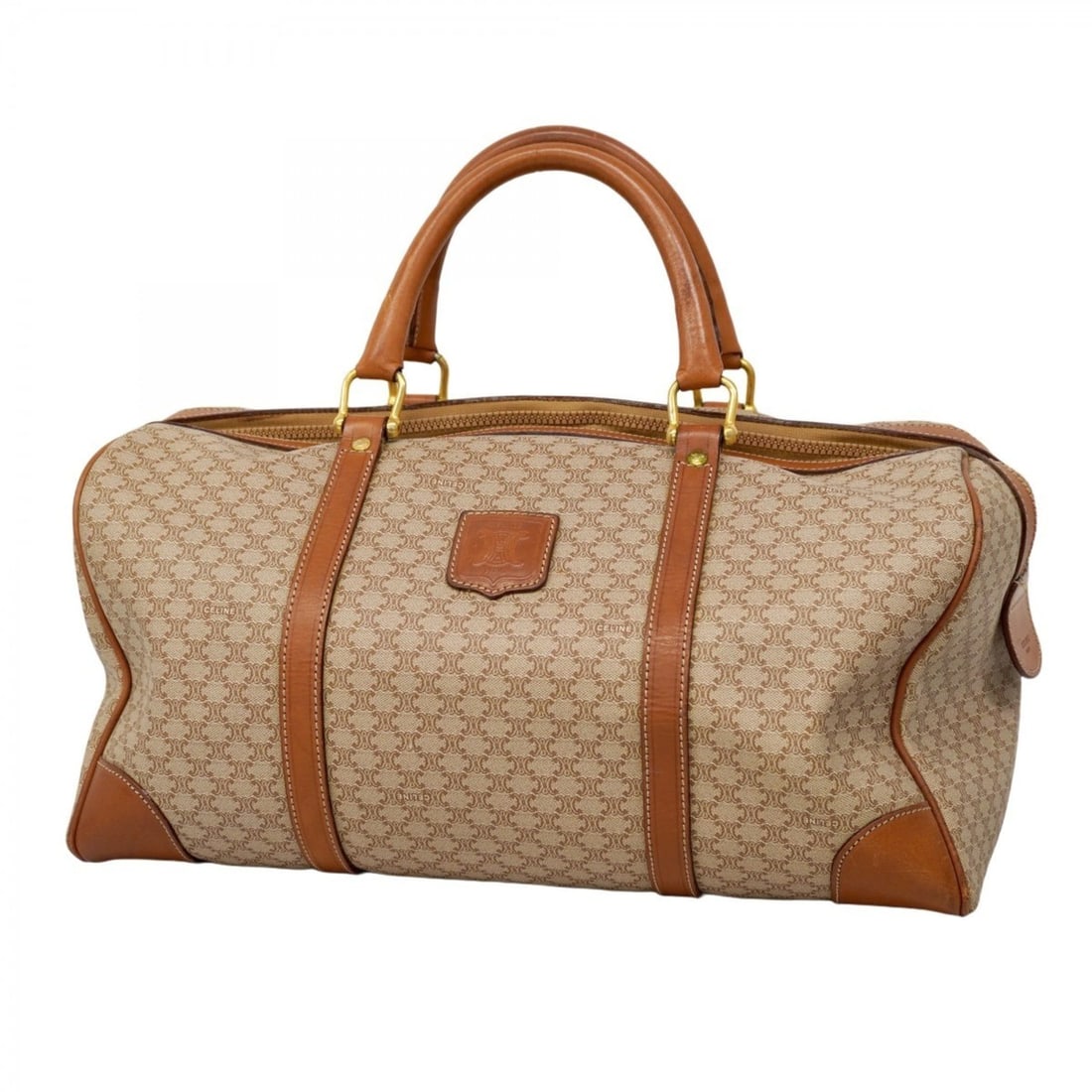 Celine Macadam Boston Bag, Brown, Men's/Women's, P2046187: --- Catalog ---Category: SizeSize (HxWxD): 23cm x 40cm x 22cm / 9.05'' x 15.74'' x 8.66''Category: DesignType: Boston bagColor: BrownGender: Men,WomenMaterial: PVC Hardware Color: GoldCategory: Genera