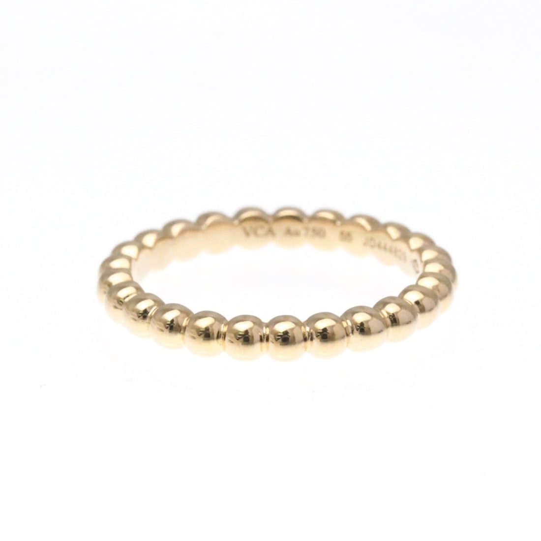 Van Cleef & Arpels Perlee Ring Medium Size Pink Gold (18K) Fashion No Stone Band Ring Pink Gold: --- Catalog ---Category: SizeWidth: 2.8mm / 0.11''Weight: 3.9g / 0.13oz.JP Size: 15US Size: 7 1/4Brand Size: 55Category: DesignType: Band ringColor: Pink goldMetal: GoldStone: No StoneStyle: FashionGe