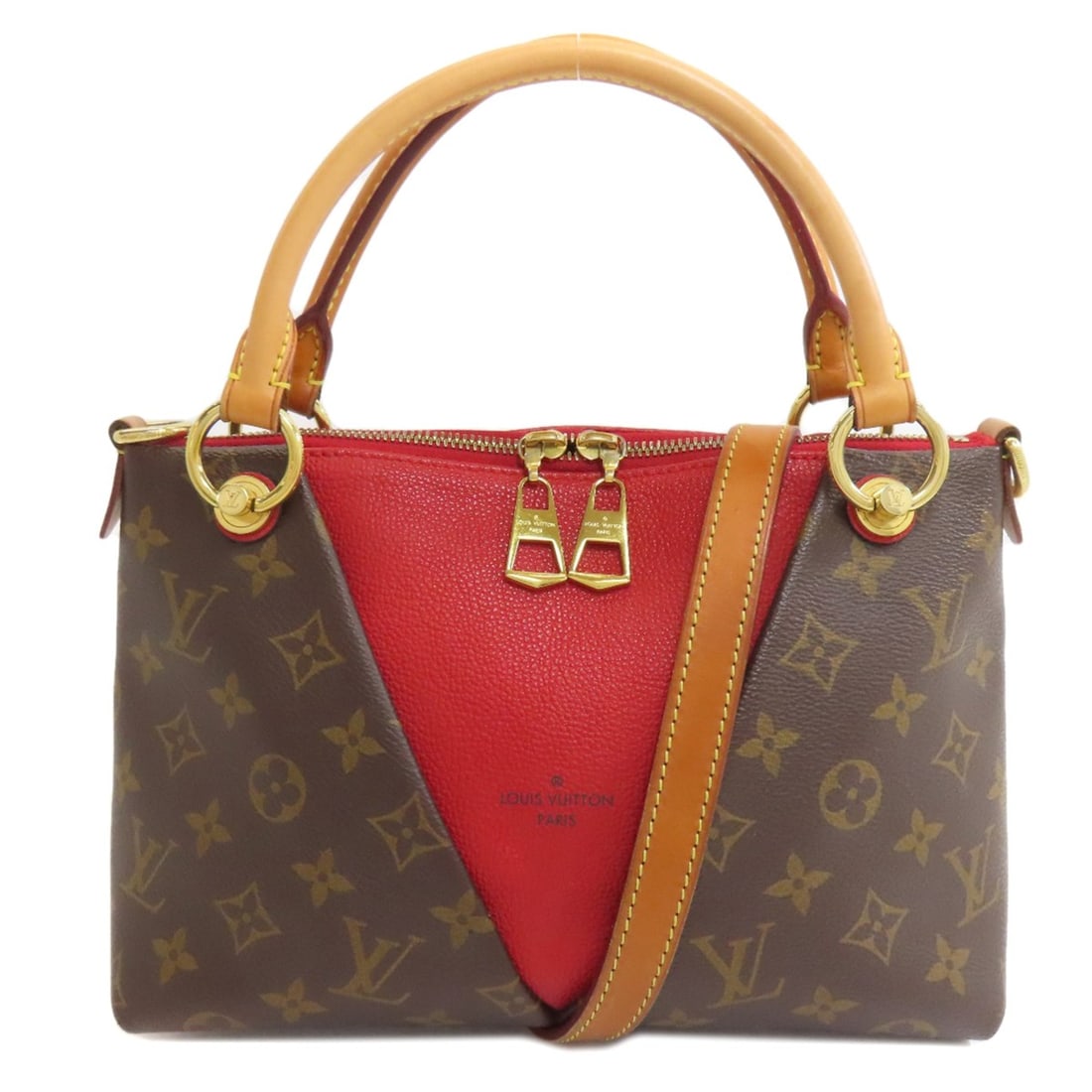 Louis Vuitton M43966 V Tote BB Handbag Monogram Canvas Women's LOUIS VUITTON: --- Catalog ---Category: SizeSize (HxWxD): 17.5cm x 26cm x 10cm / 6.88'' x 10.23'' x 3.93''Category: DesignType: HandbagColor: MonogramGender: WomenMaterial: Monogram Category: GeneralMPN: M43966Brand