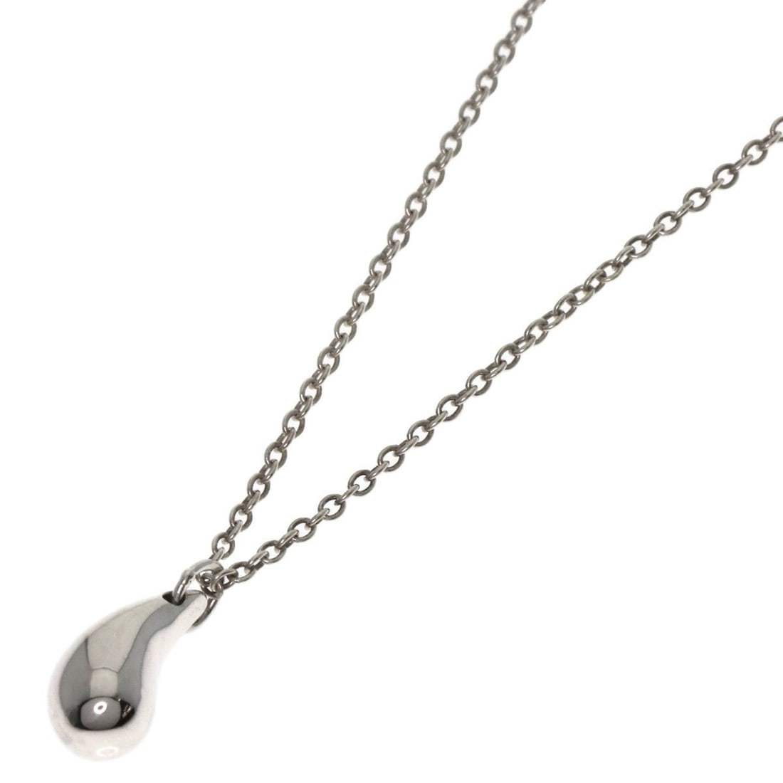 Tiffany & Co. Teardrop Necklace, Silver, Women's: --- Catalog ---Category: SizePendant Size: 9.8mm x 4.6mm / 0.38'' x 0.18''Neck Circumference: 41.5 cm / 16.33''Category: DesignGender: WomenMaterial: SilverNecklace Type: NecklaceCategory: GeneralBran