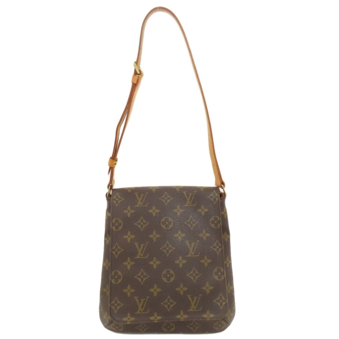 Louis Vuitton M51258 Musette Salsa Short Shoulder Bag in Monogram Canvas for Women: --- Catalog ---Category: SizeSize (HxWxD): 24cm x 22cm x 4cm / 9.44'' x 8.66'' x 1.57''Category: DesignType: Shoulder bagColor: MonogramGender: WomenMaterial: Monogram Category: GeneralMPN: M51258Bran