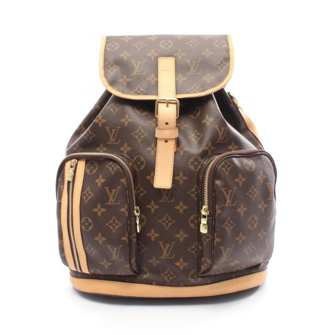Louis Vuitton Sac Ado Bosphor Backpack, Coated Canvas and Leather, Monogram, Women's, Brown, M40107: --- Catalog ---Category: SizeSize (HxWxD): 38cm x 31cm x 12cm / 14.96'' x 12.2'' x 4.72''Category: DesignType: BackpackColor: Brown, MonogramGender: WomenMaterial: Coated canvas , Leather Category: Ge