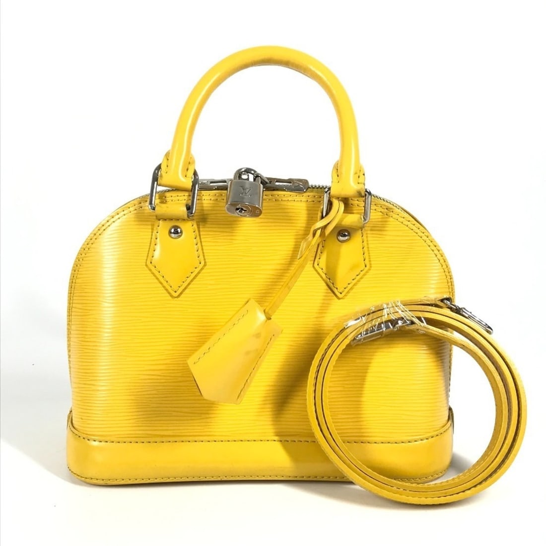 LOUIS VUITTON M40866 Epi Alma BB 2-Way Bag, Shoulder Crossbody Handbag, Leather, Women's, Citron: --- Catalog ---Category: SizeSize (HxWxD): 17cm x 23cm x 11cm / 6.69'' x 9.05'' x 4.33''Category: DesignType: Handbag, Shoulder bagColor: Citron, YellowGender: WomenMaterial: Epi leather Category: Gen