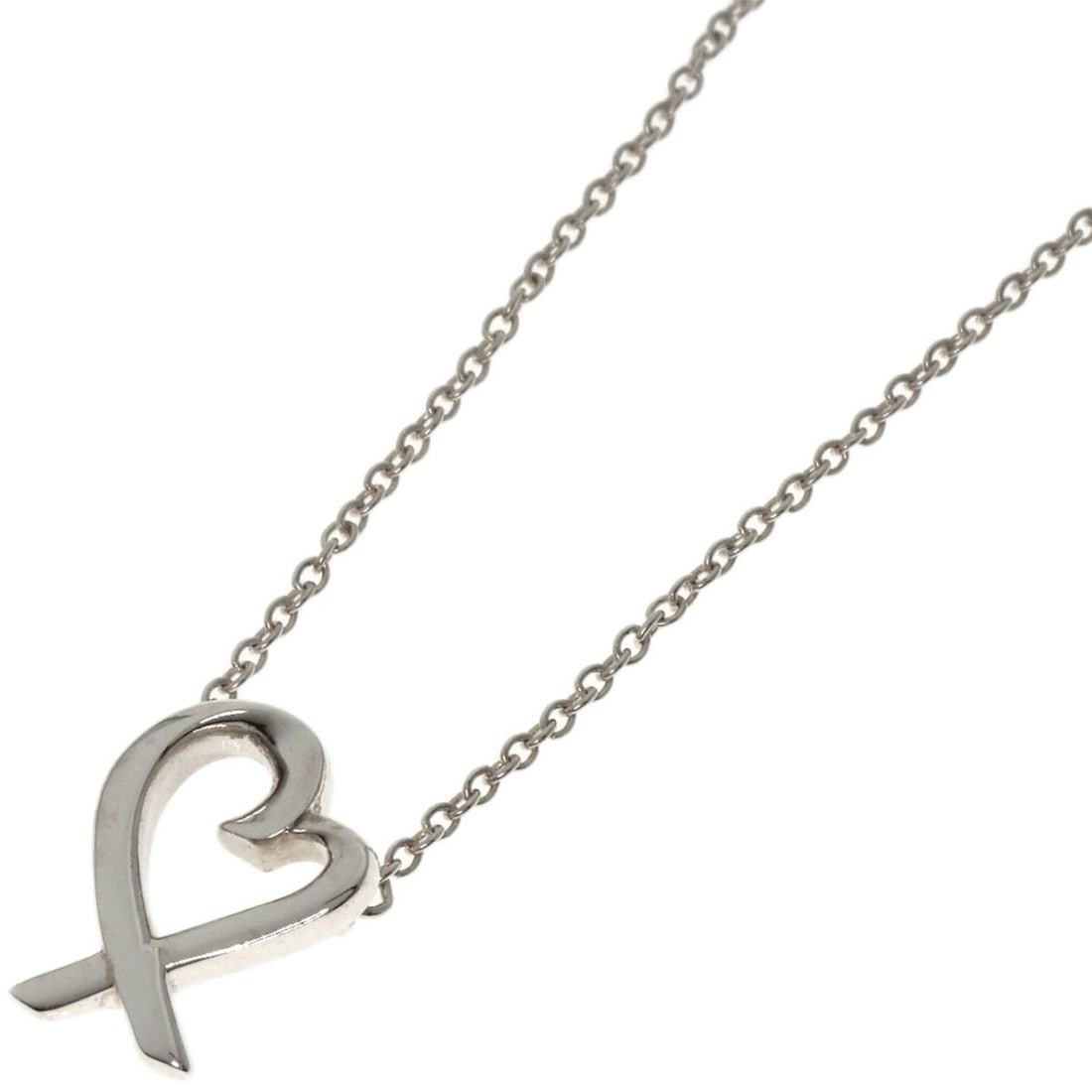 Tiffany & Co. Loving Heart Necklace in Silver for Women: --- Catalog ---Category: SizePendant Size: 11.5mm x 8.8mm / 0.45'' x 0.34''Neck Circumference: 40.5 cm / 15.94''Category: DesignColor: SilverGender: WomenMaterial: SilverNecklace Type: NecklaceCategor