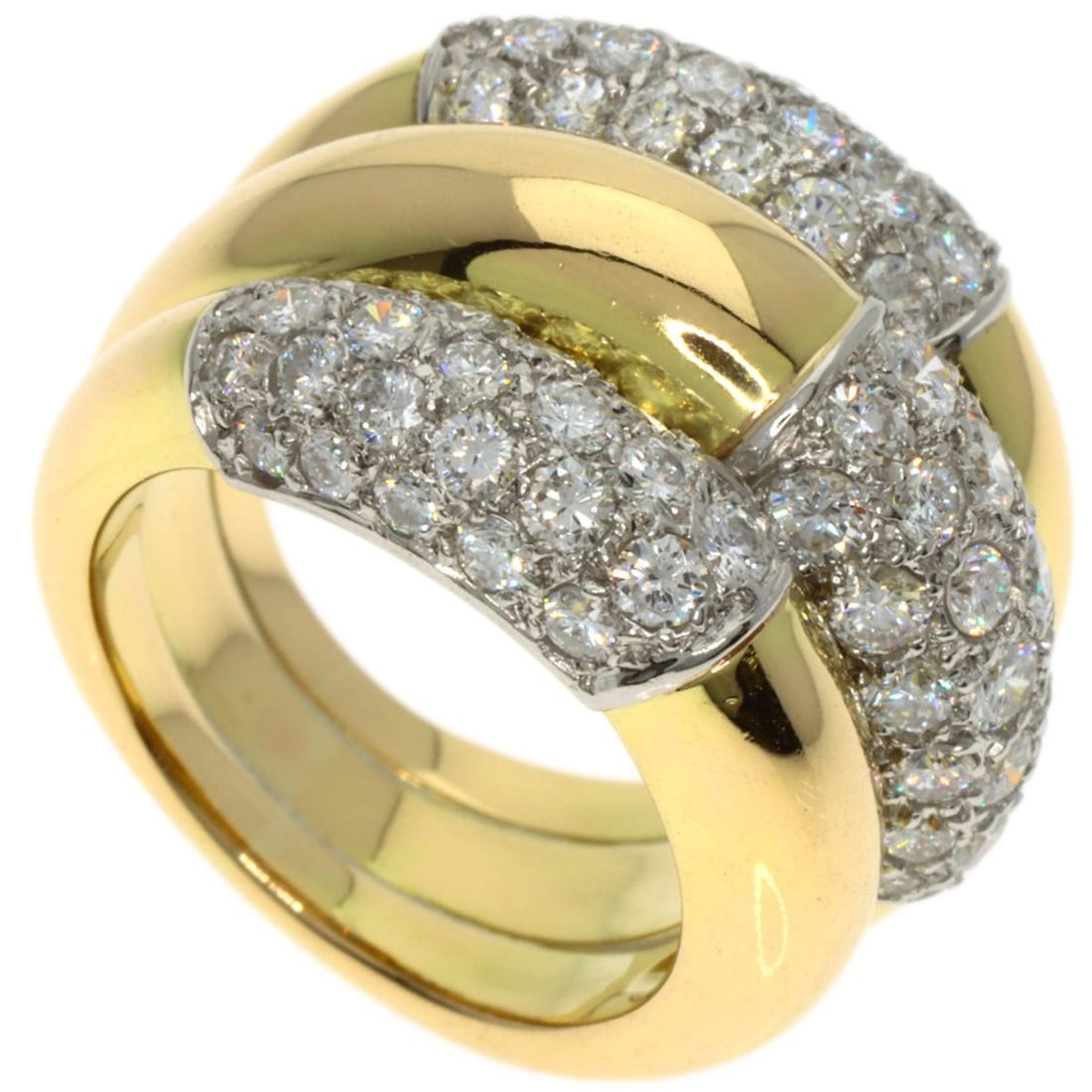 Cartier Vintage Diamond Ring in 18K Yellow Gold for Women: --- Catalog ---Category: SizeJP Size: 6US Size: 3.5Category: DesignType: Band ringColor: Yellow goldStone: DiamondGender: WomenMaterial: Yellow gold (18K)Category: GeneralBrand: Cartier--- Item List -