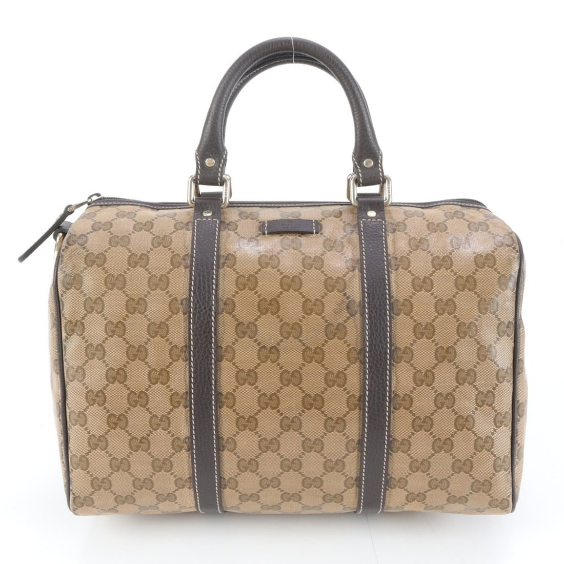 Gucci GG Supreme Mini Boston 296021 Leather Handbag Tote Bag Brown Women's: --- Catalog ---Category: SizeSize (HxWxD): 23cm x 33cm x 17cm / 9.05'' x 12.99'' x 6.69''Handle Length: 28cm / 11.02''Category: DesignType: Handbag, Tote bagColor: BrownGender: WomenMaterial: Leather