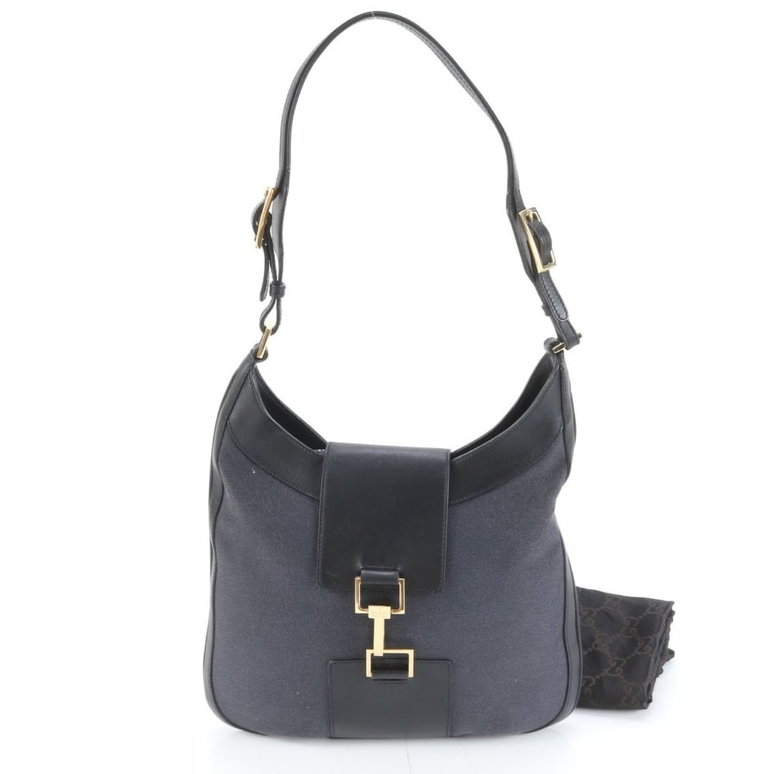 Gucci 001 4129 Leather Canvas Shoulder Bag Tote Handbag Black Women's: --- Catalog ---Category: SizeSize (HxWxD): 30cm x 27cm x 3cm / 11.81'' x 10.62'' x 1.18''Strap Length: 52cm / 20.47''Category: DesignType: Handbag, Shoulder bag, Tote bagColor: BlackGender: WomenMater