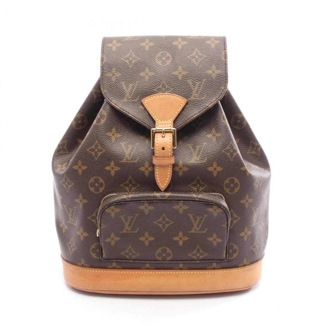 Louis Vuitton Montsouris MM Backpack, Coated Canvas and Leather, Monogram, Women's, Brown, M51136: --- Catalog ---Category: SizeSize (HxWxD): 30cm x 25cm x 12cm / 11.81'' x 9.84'' x 4.72''Category: DesignType: BackpackColor: BrownGender: WomenMaterial: Coated canvas Category: GeneralMPN: M51136Bran