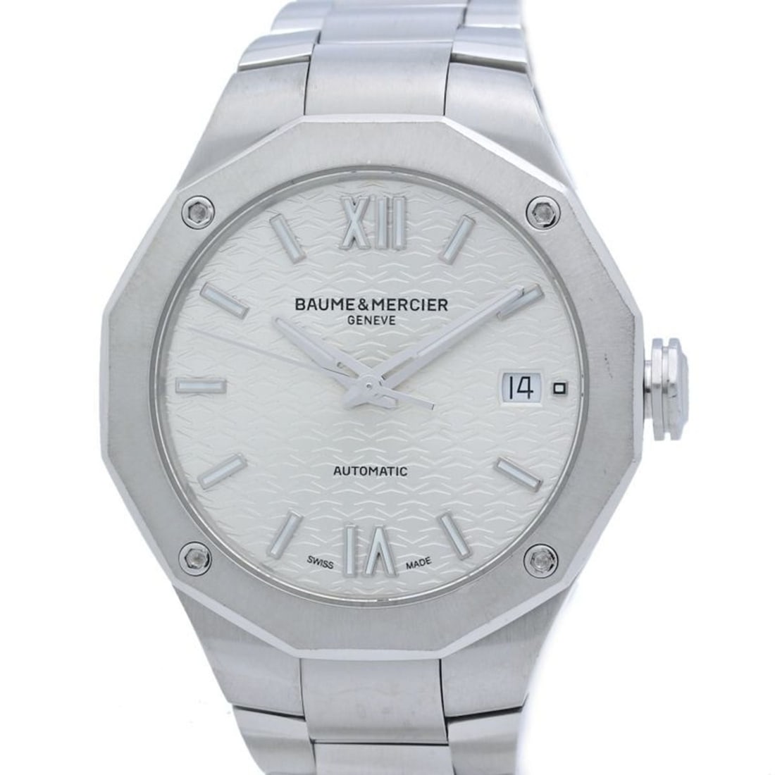 Baume & Mercier Riviera 10615 M0A10615 Women's Stainless Steel Watch 40237: --- Catalog ---Category: SizeWrist Size: 17.5cm / 6.88''Case Diameter: 36mm / 1.42''Category: DesignType: WristwatchGender: WomenColor (Dial): SilverMaterial (Band): Stainless steelMaterial (Case): St