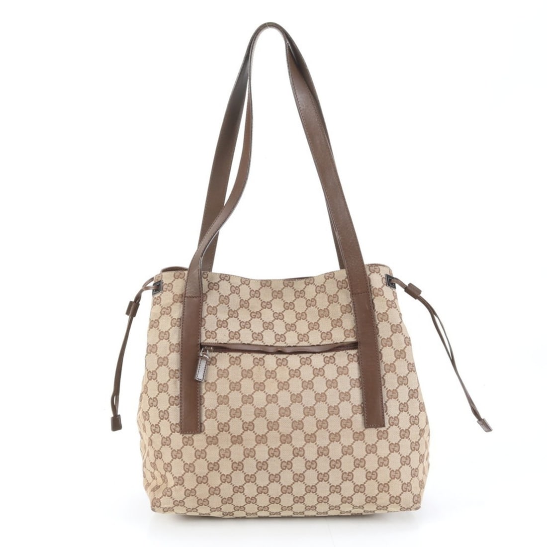 Gucci GG Canvas 30501 Leather Tote Bag Shoulder Handbag Brown Women's: --- Catalog ---Category: SizeSize (HxWxD): 30cm x 33cm x 20cm / 11.81'' x 12.99'' x 7.87''Category: DesignType: Handbag, Shoulder bag, Tote bagColor: BrownGender: WomenMaterial: Leather , Canvas Categ