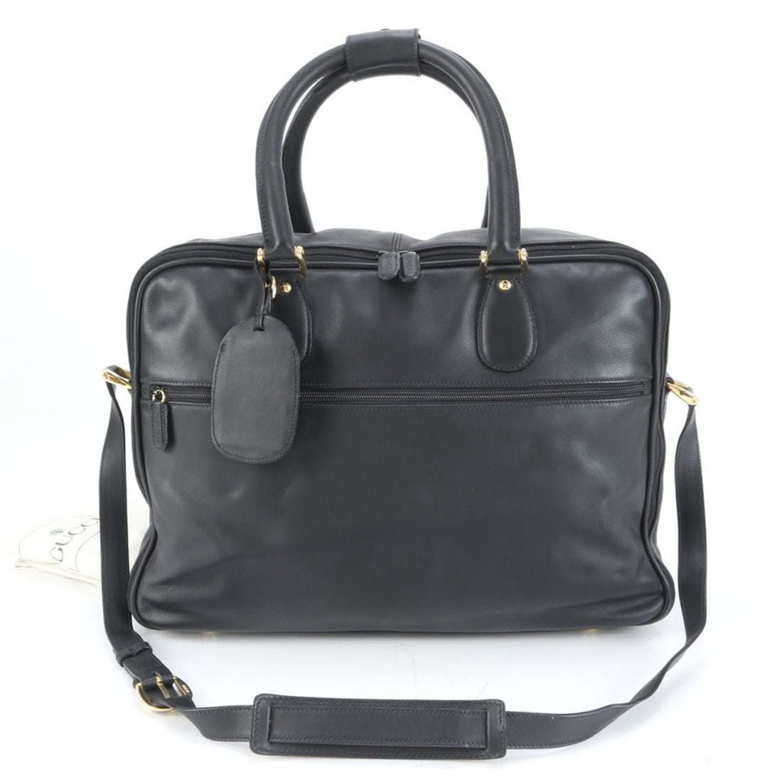 Gucci Leather Boston Bag, Tote Carry-On Shoulder Black, Men's: --- Catalog ---Category: SizeSize (HxWxD): 31cm x 46cm x 16cm / 12.2'' x 18.11'' x 6.29''Category: DesignType: Boston bag, Shoulder bag, Tote bagColor: BlackGender: MenMaterial: Leather Category: Gene