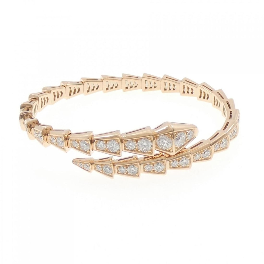 Bvlgari Serpenti Bangle: --- Catalog ---Category: SizeLength: 14.5cm / 5.7''Category: DesignType: BangleColor: Pink goldGender: WomenMaterial: Pink goldCategory: GeneralBrand: Bvlgari--- Item List ---Section: ConditionRanking