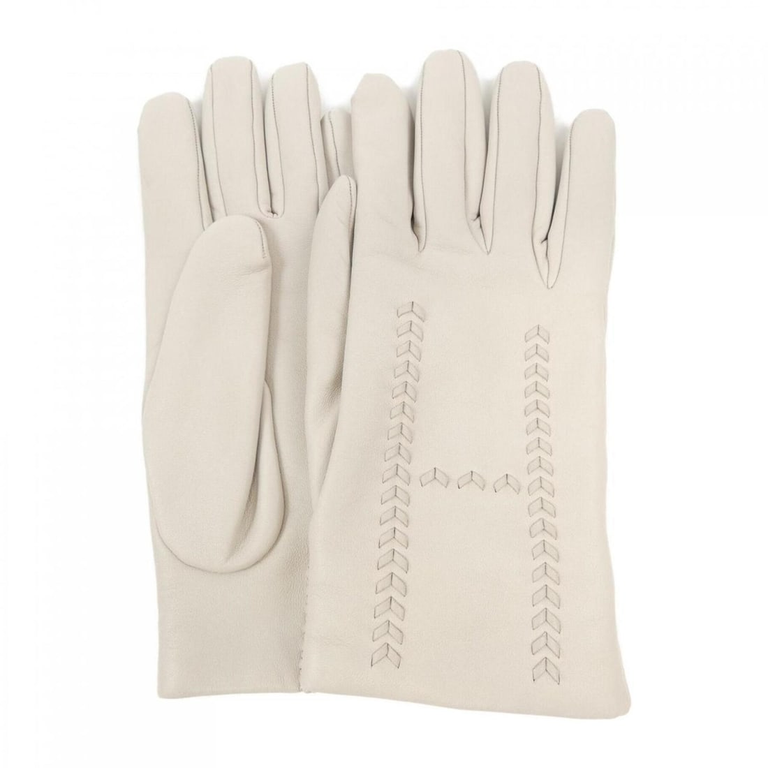 Hermes HERMES Gloves: --- Catalog ---Category: SizeTotal Length: 22cm / 8.66''Category: DesignType: Warm glovesColor: BeigeMaterial: Cashmere Category: GeneralBrand: Hermes--- Item List ---Section: ConditionRanking: Rank B