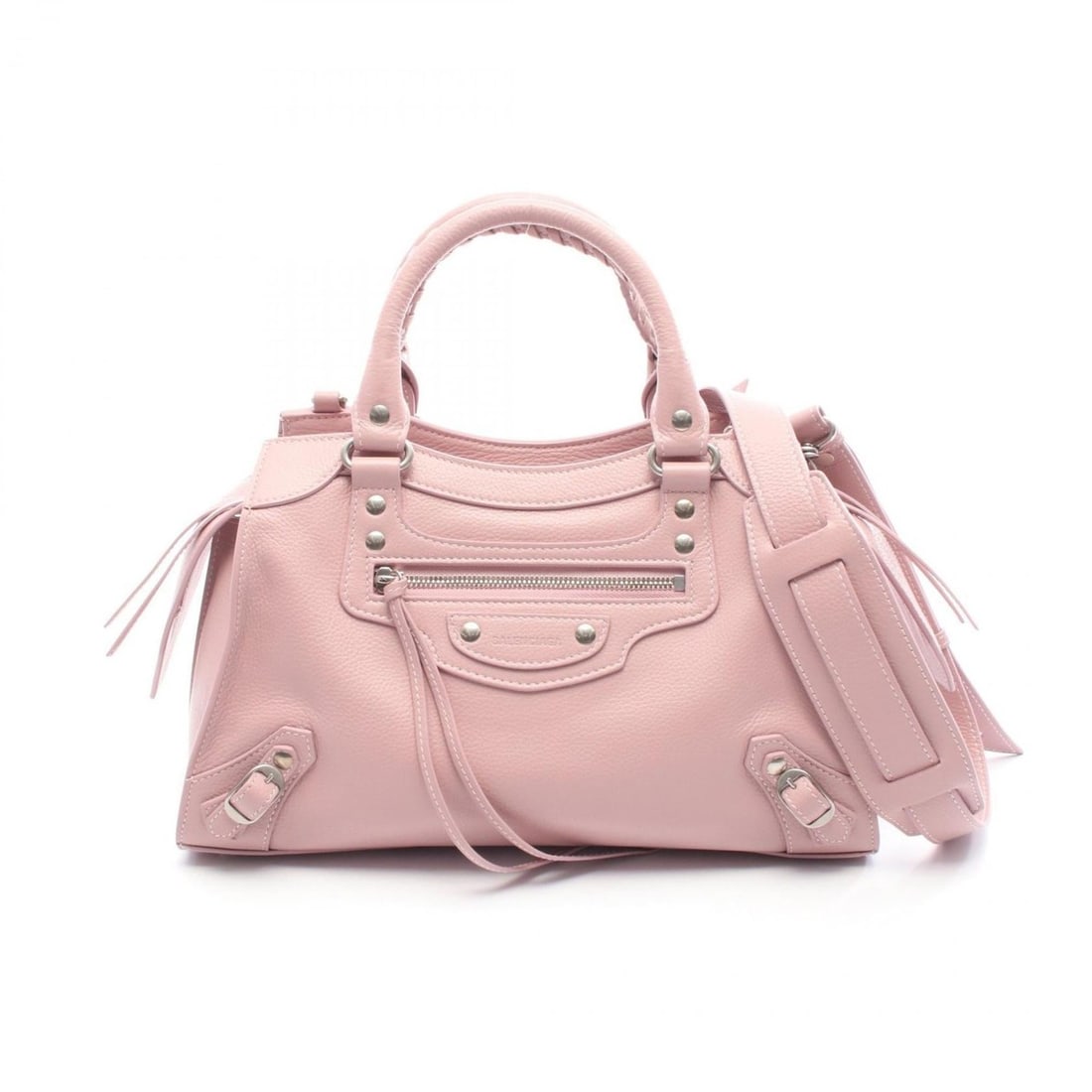 Balenciaga Neo Classic City Small Handbag, Leather, Women's, Pink: --- Catalog ---Category: SizeSize (HxWxD): 18cm x 33cm x 13cm / 7.08'' x 12.99'' x 5.11''Category: DesignType: HandbagColor: PinkGender: WomenMaterial: Leather Category: GeneralBrand: Balenciaga--- It