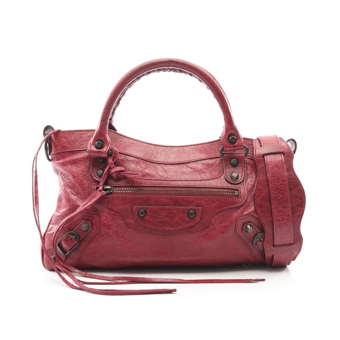 Balenciaga The First Handbag, Leather, Women's, Red: --- Catalog ---Category: SizeSize (HxWxD): 18cm x 33cm x 6cm / 7.08'' x 12.99'' x 2.36''Category: DesignType: HandbagColor: Red colorGender: WomenMaterial: Leather Category: GeneralBrand: Balenciaga--