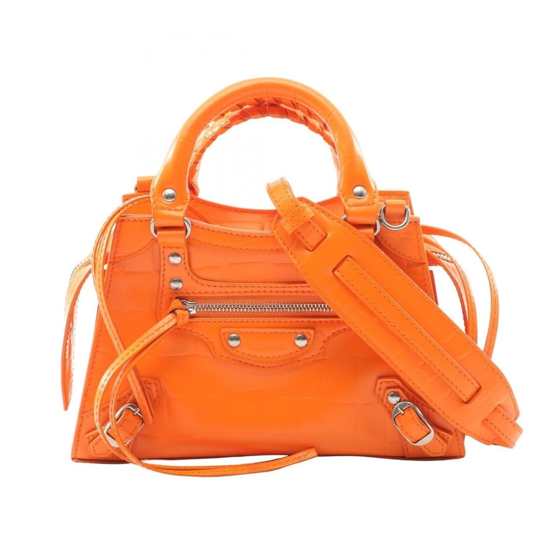 Balenciaga NEO CLASS CITY MINI Neo Classic City Mini Handbag, Leather, Women's, Orange: --- Catalog ---Category: SizeSize (HxWxD): 14cm x 22cm x 10cm / 5.51'' x 8.66'' x 3.93''Category: DesignType: HandbagColor: OrangeGender: WomenMaterial: Leather Category: GeneralBrand: Balenciaga--- I