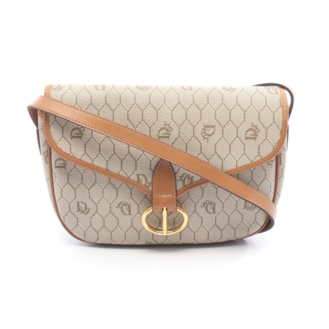 Christian Dior Dior Honeycomb Shoulder Bag, Coated Canvas and Leather, Women's, Beige Brown: --- Catalog ---Category: SizeSize (HxWxD): 16cm x 21cm x 6cm / 6.29'' x 8.26'' x 2.36''Category: DesignType: Shoulder bagColor: Beige, BrownGender: WomenMaterial: Coated canvas , Leather Category: Gen