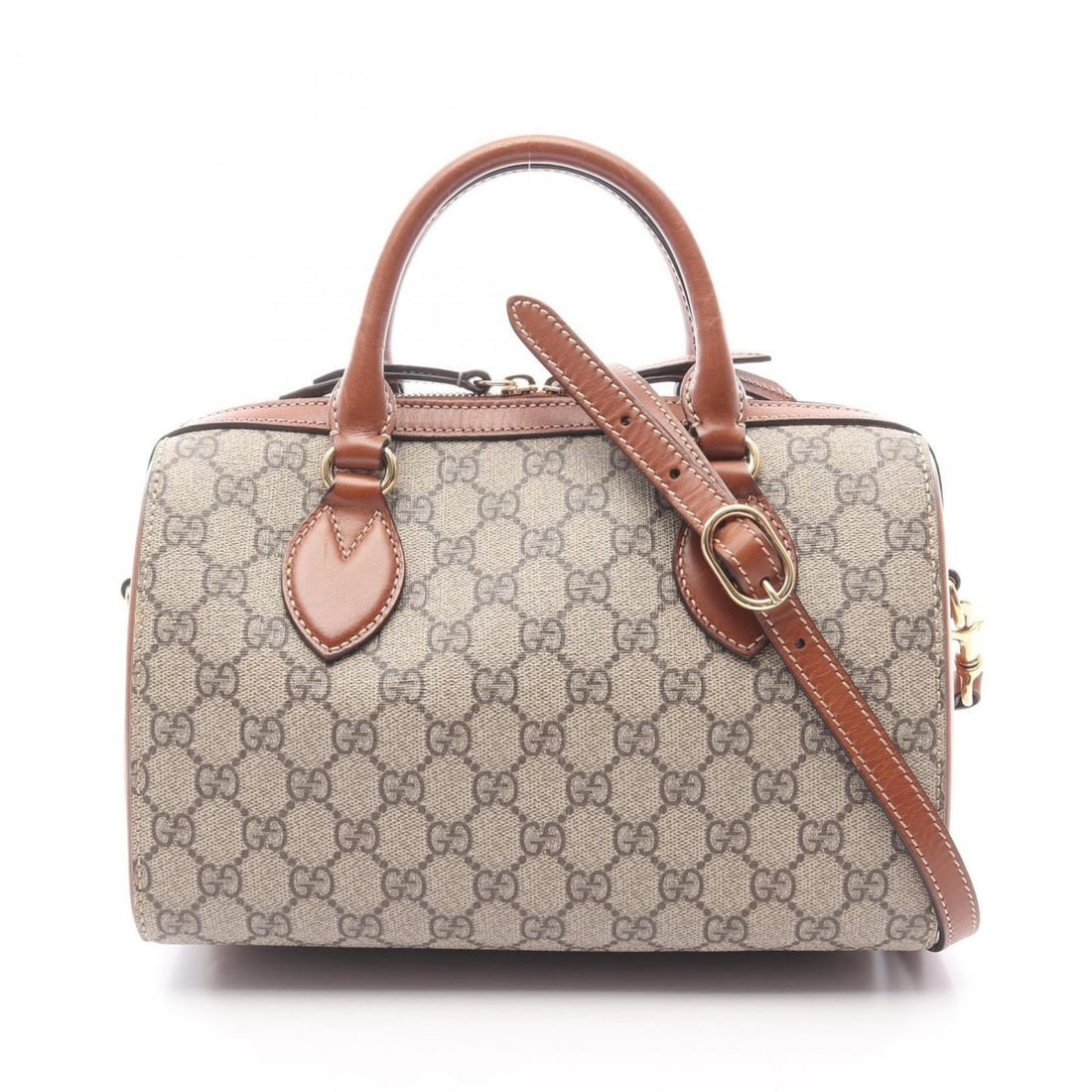 Gucci GG Supreme handbag, coated canvas and leather, women's, beige brown, 409529: --- Catalog ---Category: SizeSize (HxWxD): 16cm x 26cm x 14cm / 6.29'' x 10.23'' x 5.51''Category: DesignType: HandbagColor: Beige, BrownGender: WomenMaterial: PVC , Coated canvas , Leather Category: