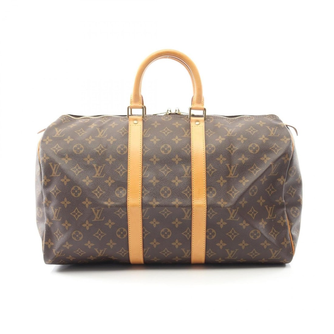 Louis Vuitton Keepall 45 Boston Bag, Coated Canvas and Leather, Monogram, Brown, Men's Women's,: --- Catalog ---Category: SizeSize (HxWxD): 26cm x 46cm x 20cm / 10.23'' x 18.11'' x 7.87''Handle Length: 33cm / 12.99''Category: DesignType: Boston bagColor: BrownGender: Men,WomenMaterial: Coated can
