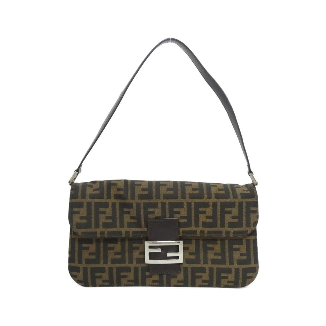 Fendi 16322 Shoulder Bag: --- Catalog ---Category: SizeSize (HxWxD): 16cm x 29.5cm x 3cm / 6.29'' x 11.61'' x 1.18''Category: DesignType: Shoulder bagColor: BrownGender: WomenMaterial: Canvas , Leather Hardware Color: SilverLe