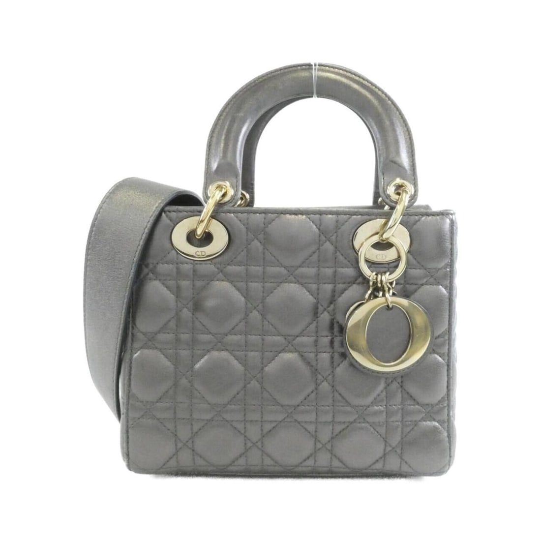 Christian Dior MY ABCDIOR Lady Small M0538OWEC Handbag: --- Catalog ---Category: SizeSize (HxWxD): 17cm x 20cm x 9cm / 6.69'' x 7.87'' x 3.54''Category: DesignType: HandbagColor: GrayGender: WomenMaterial: Leather Hardware Color: GoldLeather/Fur Type: Calf