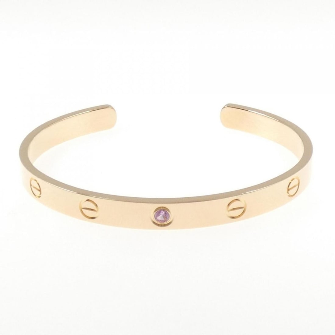 Cartier Love Open Bracelet 1P: --- Catalog ---Category: SizeLength: 17cm / 6.69''Category: DesignType: Charm braceletStone: SapphireGender: WomenMaterial: Pink gold (18K)Category: GeneralMPN: B6030000Brand: Cartier--- Item List ---
