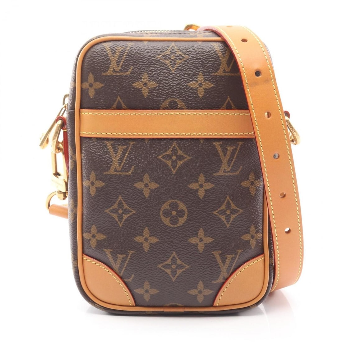 Louis Vuitton Danube Monogram Handbag, Coated Canvas and Leather, Women's, Brown, M14013: --- Catalog ---Category: SizeSize (HxWxD): 21cm x 15cm x 5cm / 8.26'' x 5.9'' x 1.96''Category: DesignType: HandbagColor: Brown, MonogramGender: WomenMaterial: Monogram , Leather Category: GeneralMPN: