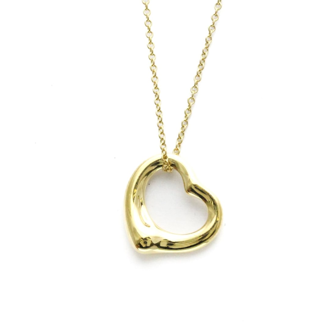 Tiffany Open Heart Yellow Gold (18K) No Stone Men,Women Fashion Pendant Necklace (Gold) (1 of 17)