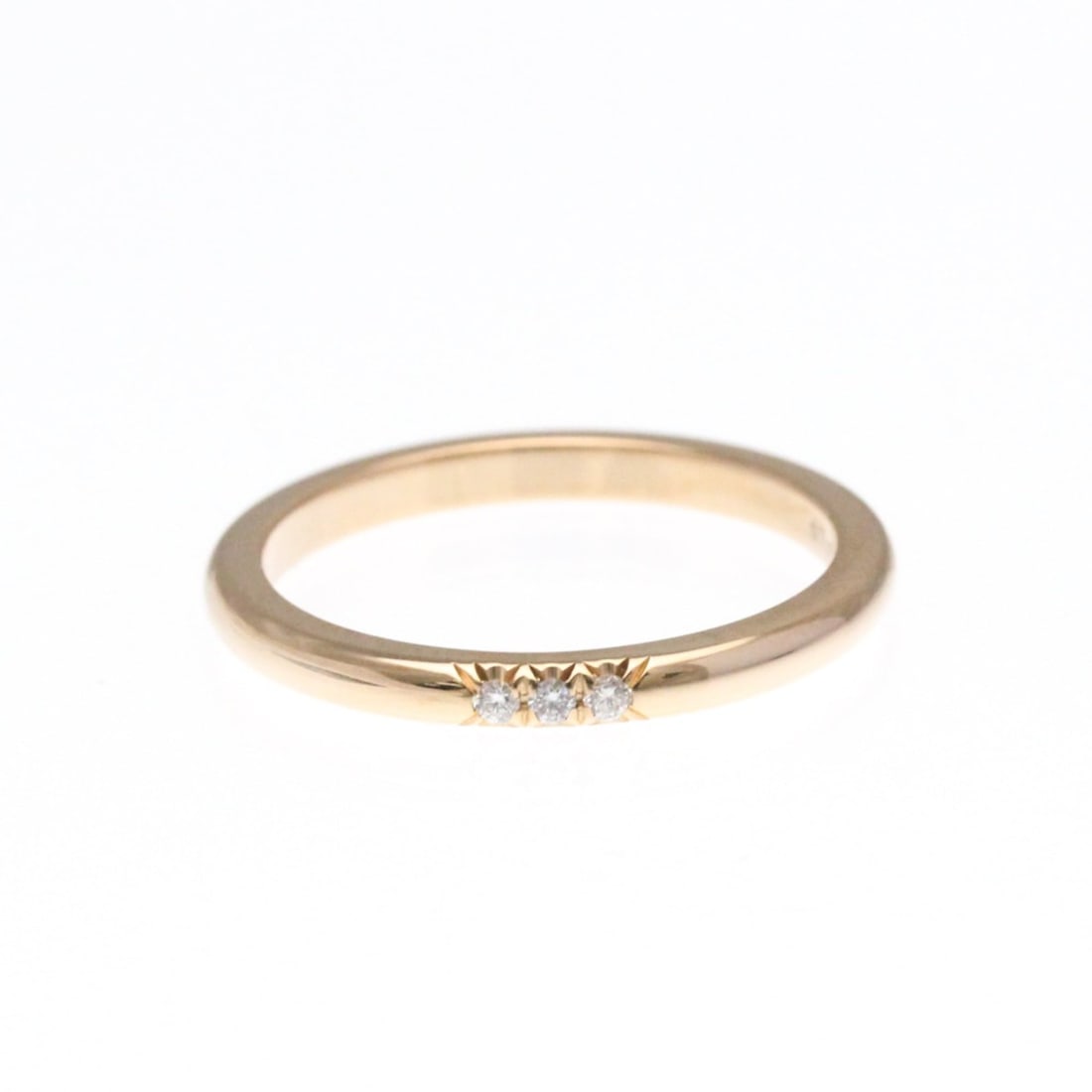 Tiffany Forever Ring 3P Diamond Pink Gold (18K) Fashion Diamond Band Ring Pink Gold: --- Catalog ---Category: SizeWidth: 2mm / 0.08''Weight: 2.8g / 0.09oz.JP Size: 11.5US Size: 6Category: DesignType: Band ringColor: Pink goldMetal: GoldStone: DiamondStyle: FashionGender: Men,WomenMate