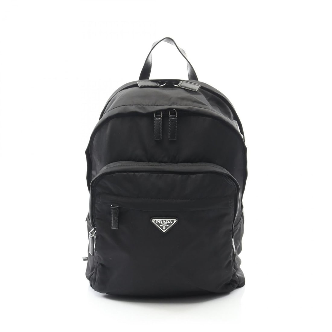 Prada TESSUTO Backpack, Nylon and Saffiano Leather, Men's, Black, 2VZ048: --- Catalog ---Category: SizeSize (HxWxD): 41cm x 32cm x 15cm / 16.14'' x 12.59'' x 5.9''Category: DesignType: BackpackColor: BlackGender: MenMaterial: Nylon , Leather Leather/Fur Type: Saffiano leath