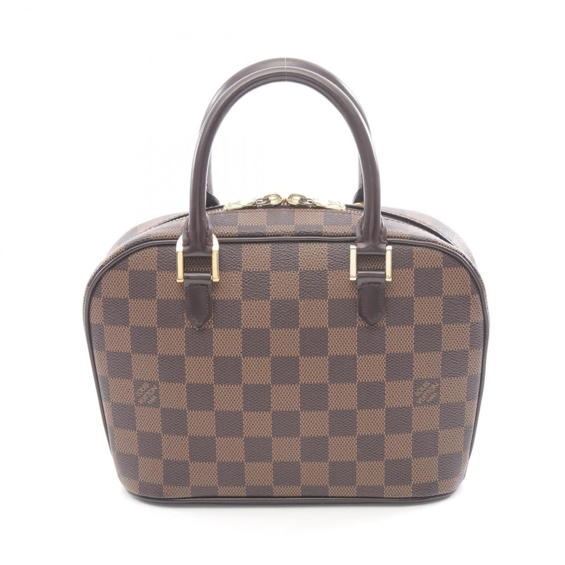 Louis Vuitton Saria Mini Handbag, Coated Canvas and Leather with Damier Leather, Brown, N51286: --- Catalog ---Category: SizeSize (HxWxD): 16cm x 21cm x 8cm / 6.29'' x 8.26'' x 3.14''Category: DesignType: HandbagColor: Brown, EbeneGender: WomenMaterial: Coated canvas , PVC , Damier Canvas , Leat