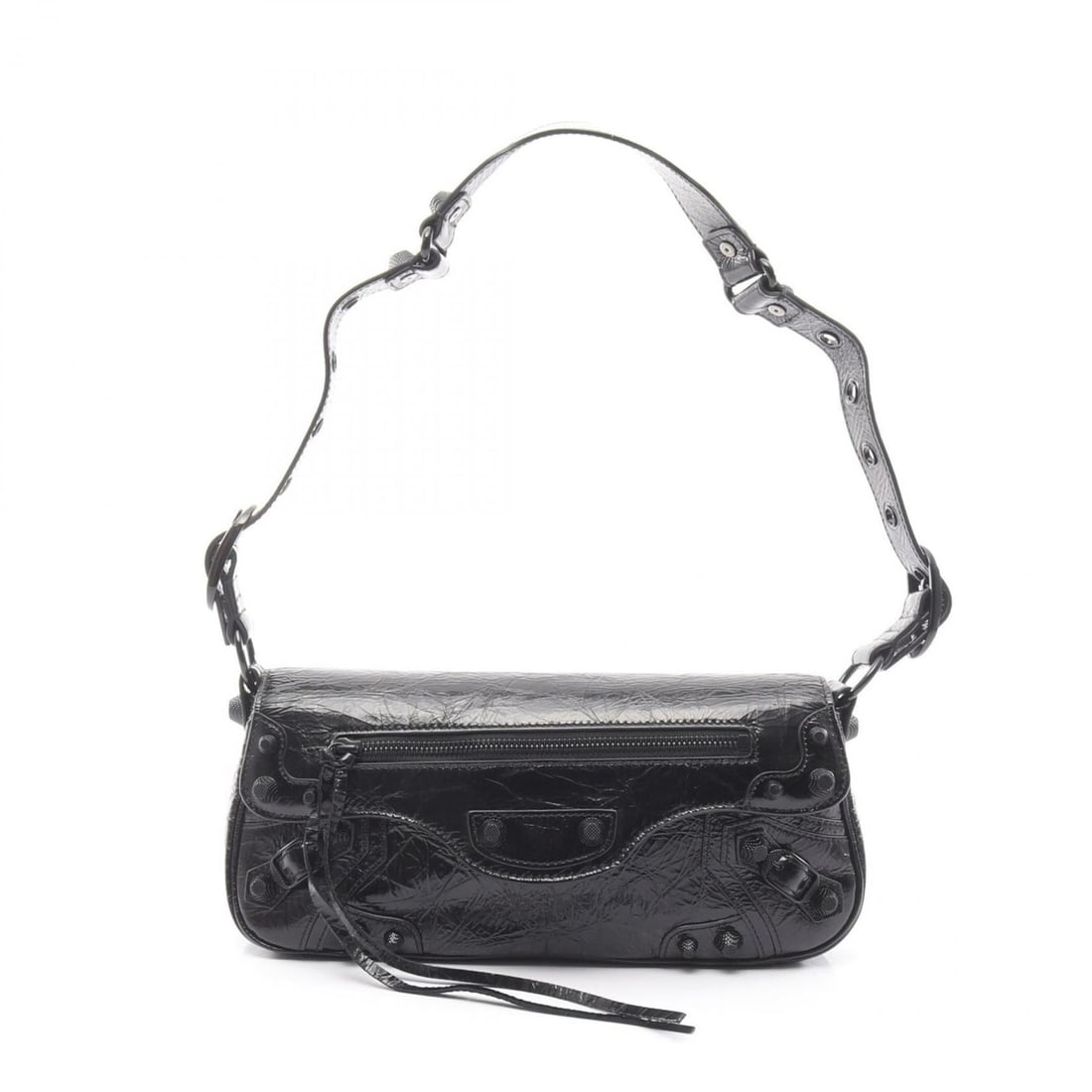 Balenciaga LE CAGOLE S shoulder bag in black leather for women.: --- Catalog ---Category: SizeSize (HxWxD): 13.5cm x 28.5cm x 4cm / 5.31'' x 11.22'' x 1.57''Category: DesignType: Shoulder bagColor: BlackGender: WomenMaterial: Leather Category: GeneralBrand: Balenci