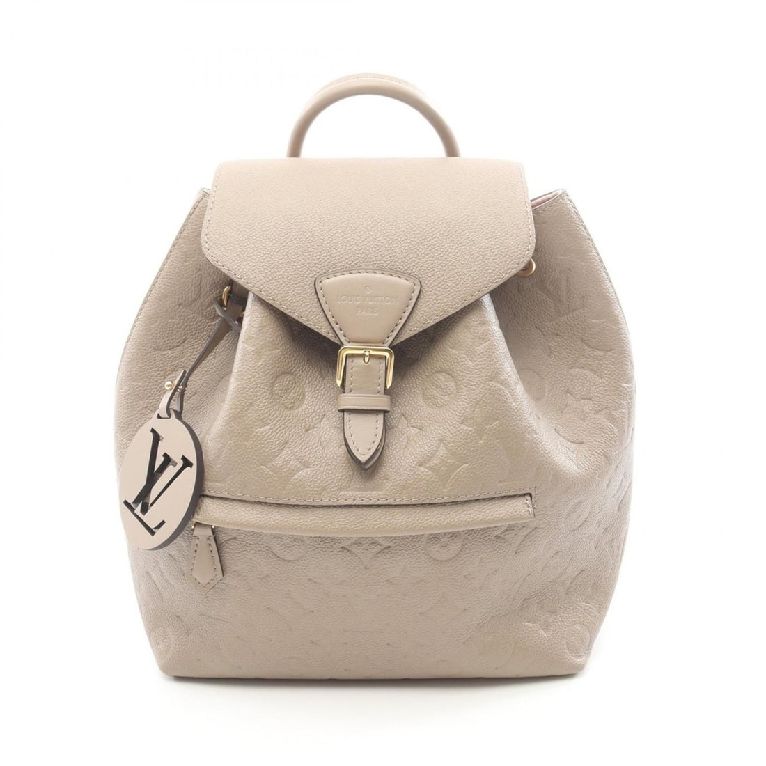 Louis Vuitton Montsouris PM Monogram Empreinte Tourterelle Backpack, Leather, Women's, Beige, M45410: --- Catalog ---Category: SizeSize (HxWxD): 28cm x 23cm x 15cm / 11.02'' x 9.05'' x 5.9''Category: DesignType: BackpackColor: BeigeGender: WomenMaterial: Leather Category: GeneralMPN: M45410Brand: Loui