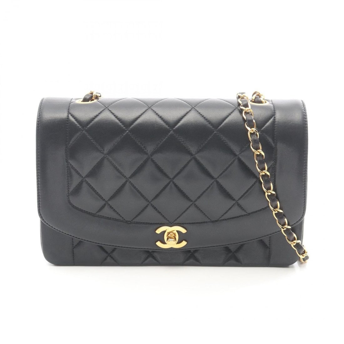 CHANEL Matelasse Diana Flap Shoulder Bag in Lambskin Leather, Black, Women's, A01165: --- Catalog ---Category: SizeSize (HxWxD): 16cm x 25cm x 7cm / 6.29'' x 9.84'' x 2.75''Category: DesignType: Shoulder bagColor: BlackGender: WomenMaterial: Leather Leather/Fur Type: LambskinCategory: