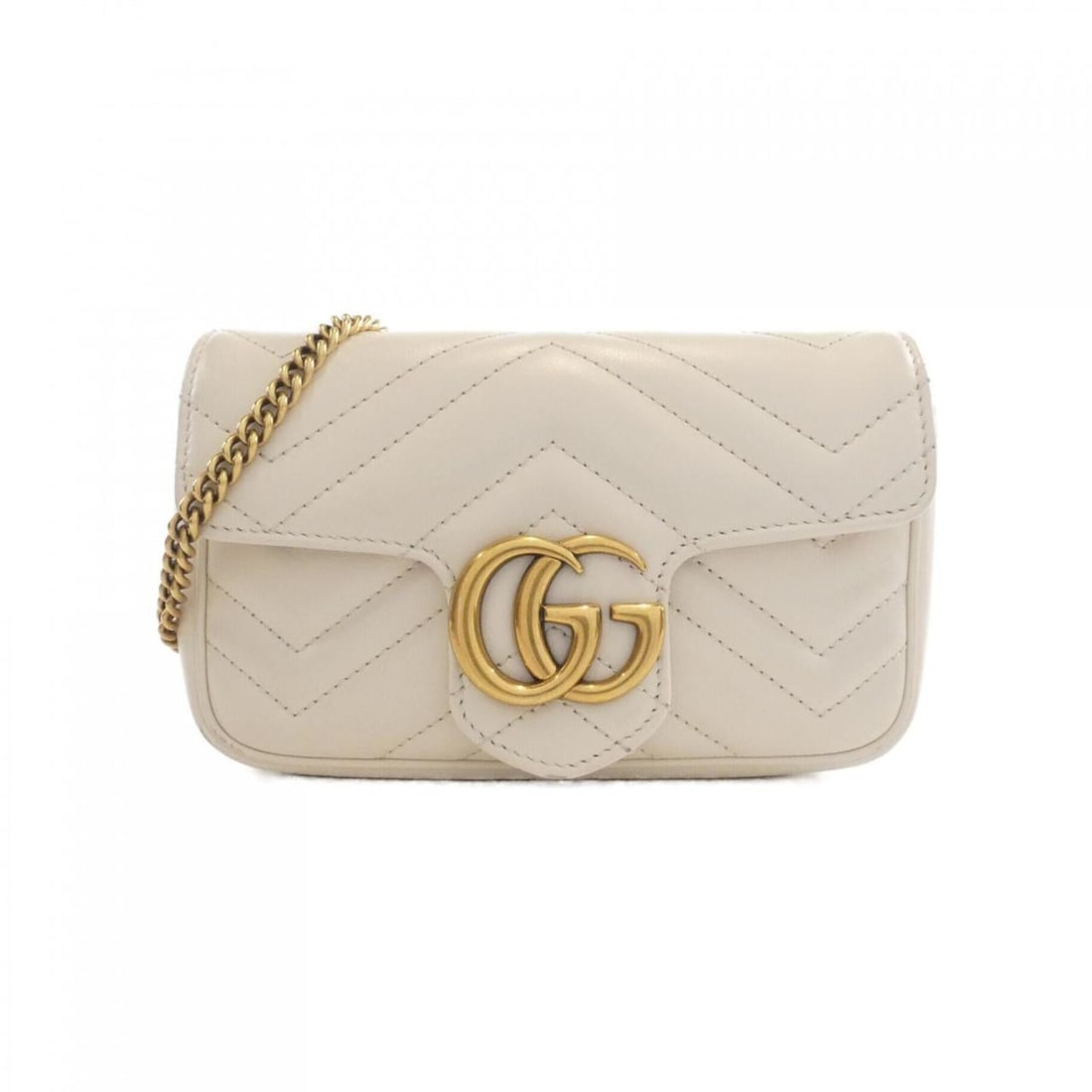 Gucci GG MARMONT 476433 DTDCT Shoulder Bag: --- Catalog ---Category: SizeSize (HxWxD): 10cm x 16cm x 4cm / 3.93'' x 6.29'' x 1.57''Category: DesignType: Shoulder bagColor: WhiteGender: WomenMaterial: Leather Hardware Color: GoldCategory: Genera