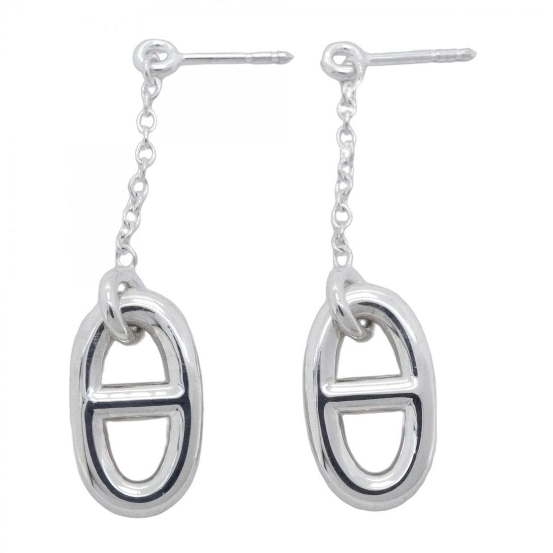 Hermes Chaine d'Ancre Farandole Earrings, Silver 925 for Women: --- Catalog ---Category: SizeSize (HxWxD): 40.20mm x 10.20mm / 1.58'' x 0.40''Category: DesignType: Stud earringsGender: WomenMaterial: Silver 925Category: GeneralBrand: Hermes--- Item List ---Section