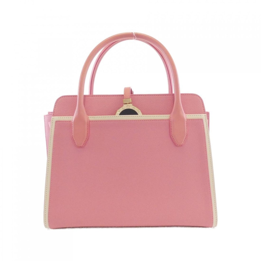 Bvlgari 287296 handbag: --- Catalog ---Category: SizeSize (HxWxD): 24cm x 31cm x 12cm / 9.44'' x 12.2'' x 4.72''Category: DesignType: HandbagColor: PinkGender: WomenMaterial: Leather Category: GeneralMPN: 287296Brand: Bvlgar