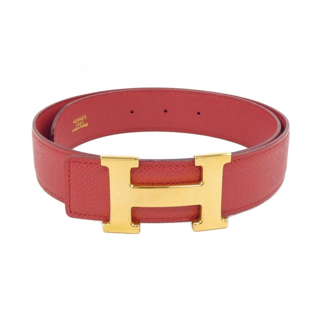 Hermes HERMES H 32mm reversible belt: --- Catalog ---Category: SizeWidth: 3cm / 1.18''Length: 67.5cm - 72.5cm / 26.57'' - 28.54''Category: DesignType: Standard beltColor: Red colorCategory: GeneralBrand: Hermes--- Item List ---Section: Co