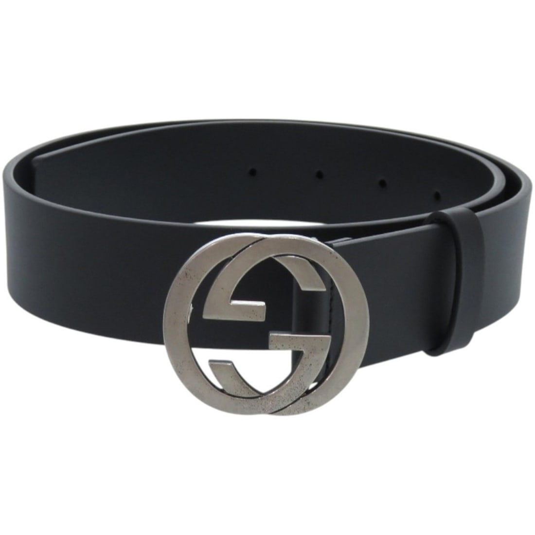 Like new Gucci Interlocking G 368186 BGH0N 75 30 1476 Leather Black Belt 1049: --- Catalog ---Category: SizeLength: 71cm - 82cm / 27.95'' - 32.28''Category: DesignType: Standard beltColor: BlackGender: WomenMaterial (Strap): Leather Category: GeneralBrand: GucciCountry of Origin