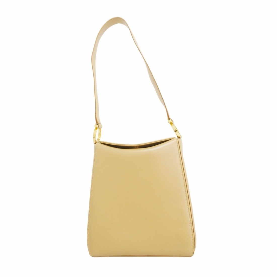 Salvatore Ferragamo Gancini Leather Shoulder Bag, Beige, Women's: --- Catalog ---Category: SizeSize (HxWxD): 21.5cm x 21cm x 8.5cm / 8.46'' x 8.26'' x 3.34''Category: DesignType: Shoulder bagColor: BeigeGender: WomenMaterial: Leather Hardware Color: GoldCategory: Ge