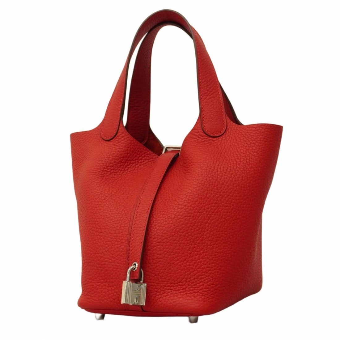 Hermes Hermès Picotin Lock PM Handbag in Taurillon Clemence Rouge Cazac with U Stamp for Women: --- Catalog ---Category: SizeSize (HxWxD): 19cm x 14cm x 19cm / 7.48'' x 5.51'' x 7.48''Category: DesignType: HandbagColor: Rouge casaqueGender: WomenMaterial: Taurillon clemence leather Hardware Colo