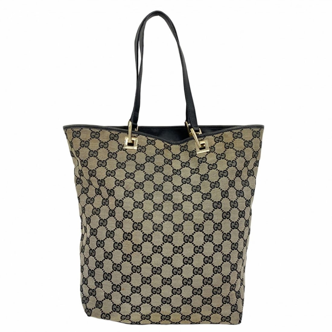 Gucci Tote Bag GG Canvas 002 1098 Beige Black Champagne Women's: --- Catalog ---Category: SizeSize (HxWxD): 31.5cm x 23.5cm x 12cm / 12.4'' x 9.25'' x 4.72''Category: DesignType: Tote bagColor: Beige, BlackGender: WomenMaterial: Canvas Hardware Color: Champagne gol