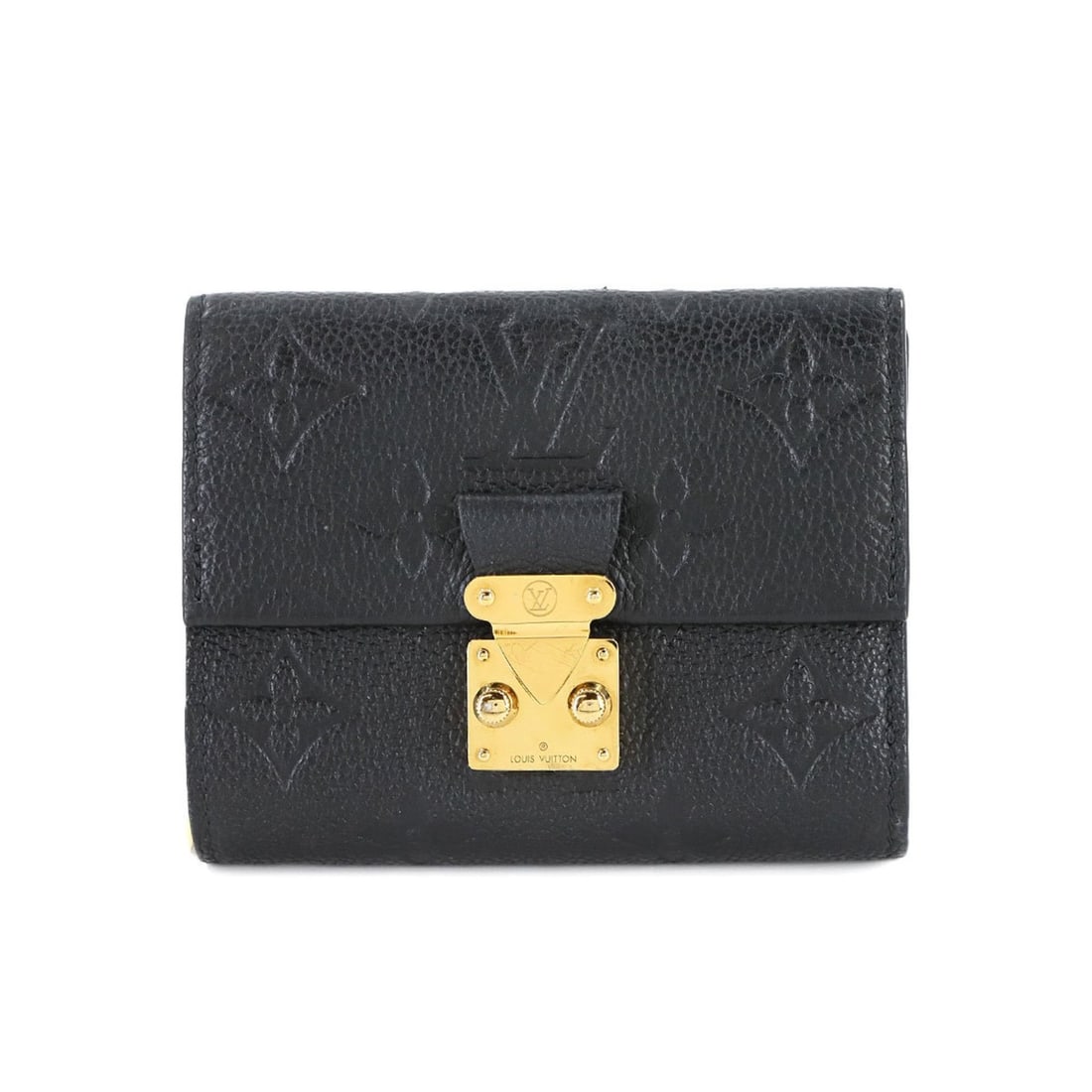 Louis Vuitton Monogram Empreinte Metis Compact Tri-fold Wallet in Black Leather with RFID, M80880: --- Catalog ---Category: SizeSize (HxWxD): 9cm x 11cm x 2.5cm / 3.54'' x 4.33'' x 0.98''Category: DesignType: Wallet (tri-fold)Color: NoirGender: WomenMaterial: Monogram Empreinte Category: GeneralMPN