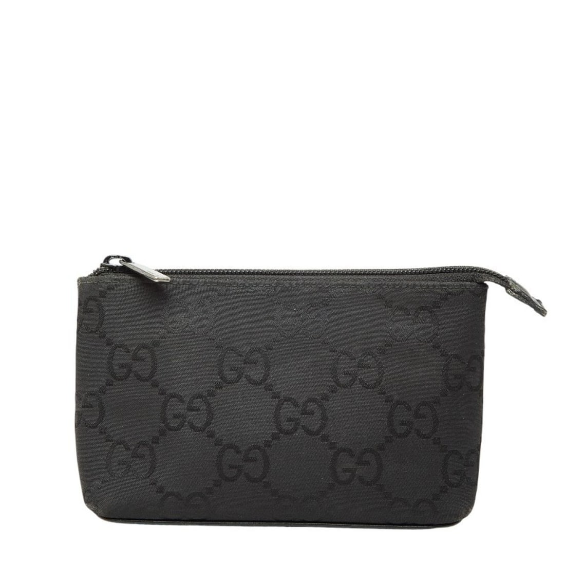Gucci GG Nylon Pouch, Accessory Case, 039 0851 0592, Black and Leather, Women's, GUCCI: --- Catalog ---Category: SizeSize (HxWxD): 10cm x 16cm x 5cm / 3.93'' x 6.29'' x 1.96''Category: DesignType: PouchColor: BlackGender: WomenMaterial: Nylon , Leather Category: GeneralMPN: 039 0851 0592