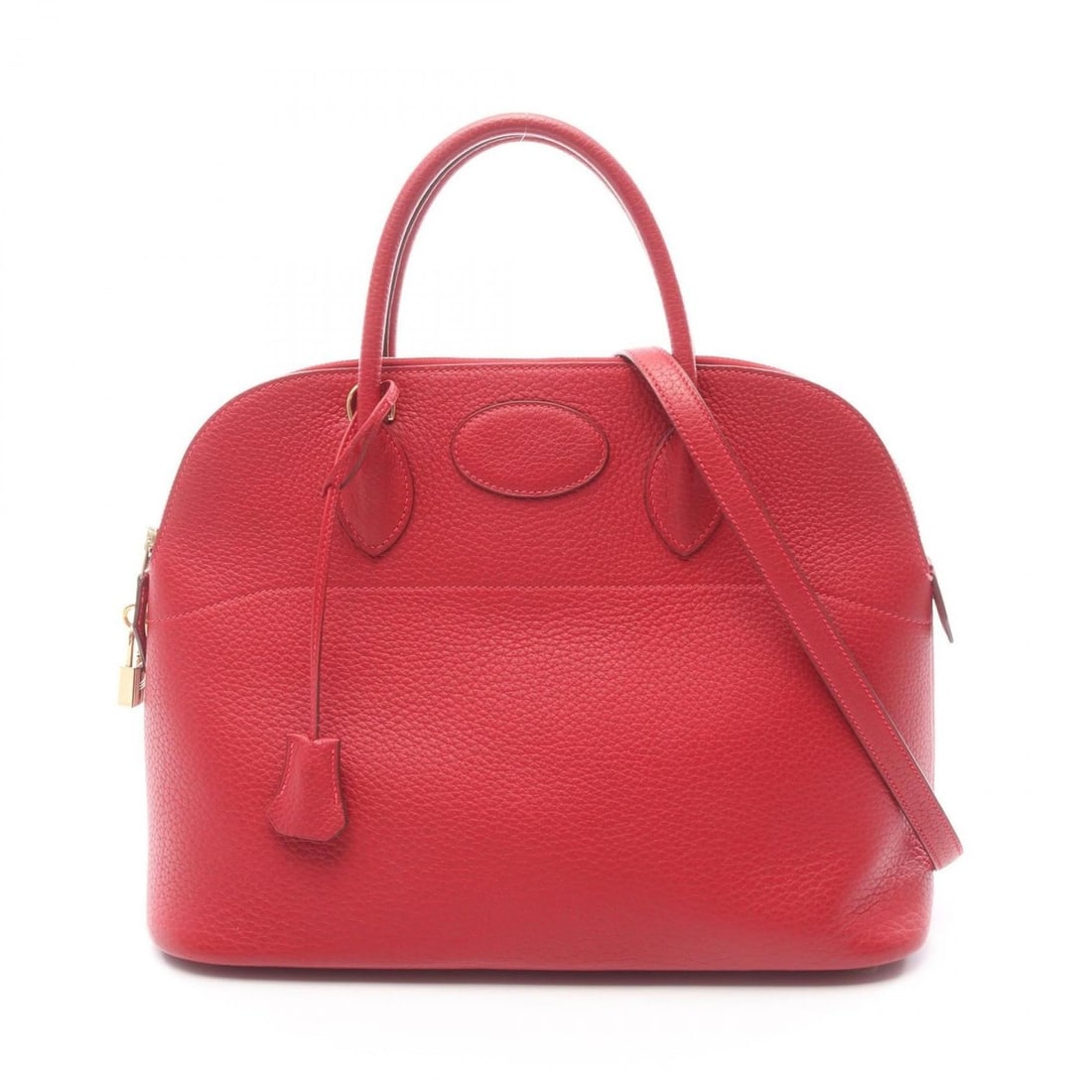 Hermes Hermès Bolide 37 handbag, leather, Fjord, women's, red: --- Catalog ---Category: SizeSize (HxWxD): 27cm x 35cm x 14cm / 10.62'' x 13.77'' x 5.51''Category: DesignType: HandbagColor: Red color, Rouge vifGender: WomenMaterial: Fjord leather Category: General