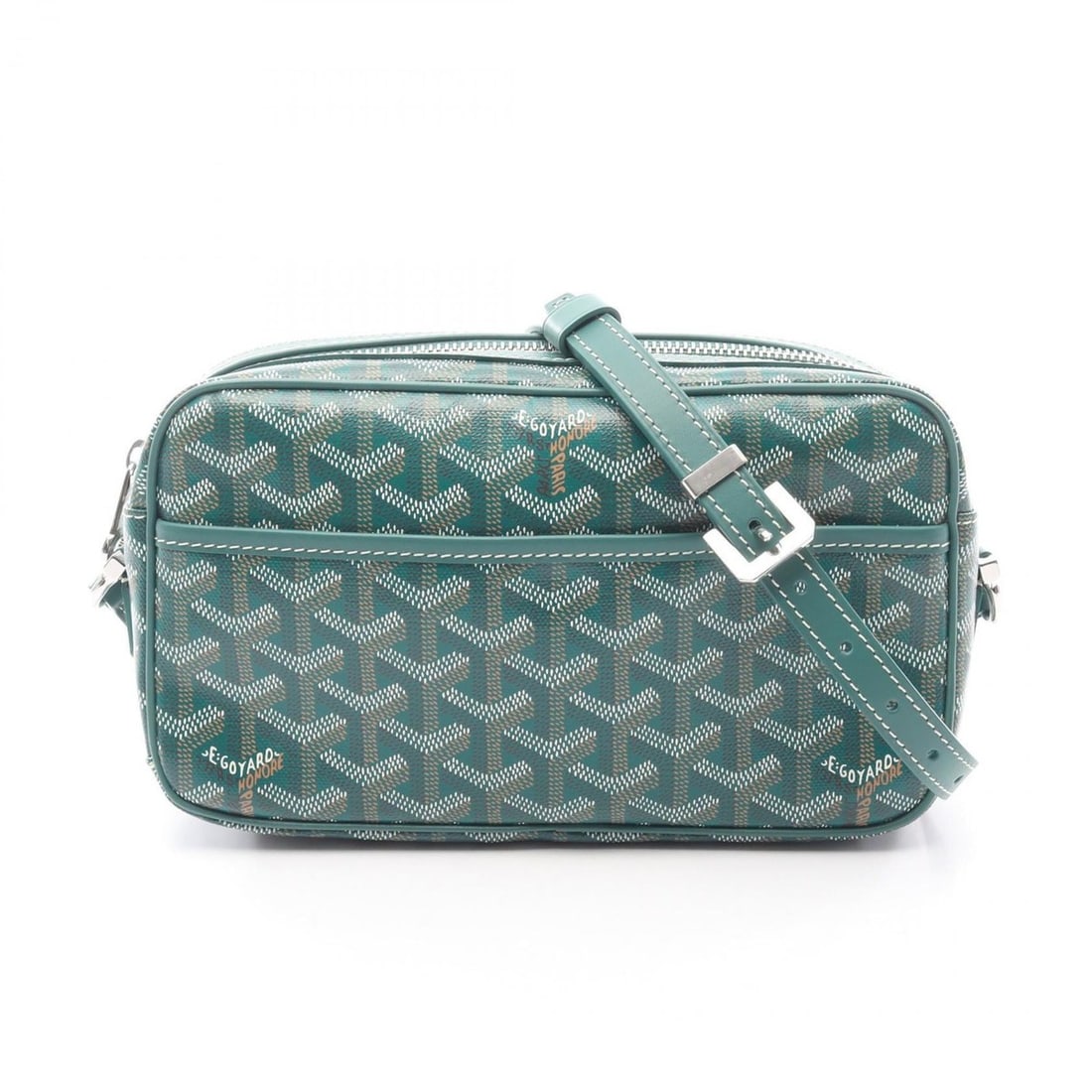 Goyard Cap Vert PM Shoulder Bag in Coated Canvas and Leather, Green Multicolor, Women's,: --- Catalog ---Category: SizeSize (HxWxD): 13cm x 22cm x 7cm / 5.11'' x 8.66'' x 2.75''Category: DesignType: Shoulder bagColor: Green, Multi-colorGender: WomenMaterial: Coated canvas , Leather Categor